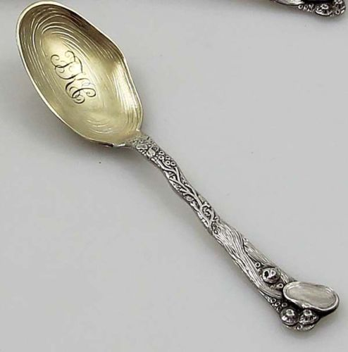 Set of Twelve Wallace Nautical Sterling Spoons - Clam Shells