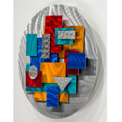Metal Abstract Modern Wall Art Sculpture by Jon Allen - Constant Variation