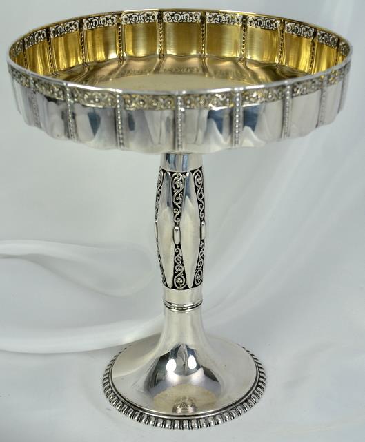 Early 20th Century Silver Tazza from Germany