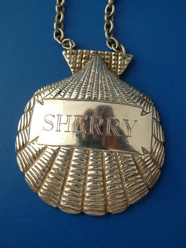 British Silver Vintage Liquor Label from 1966