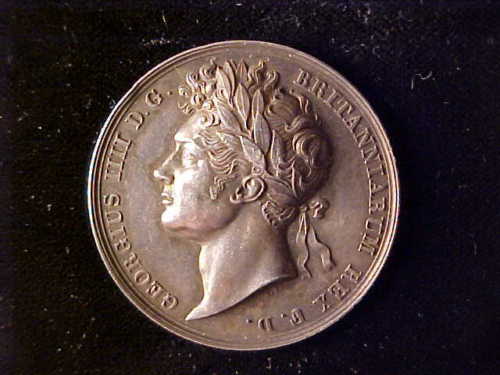 Silver George IV Coronation Medal from 1821