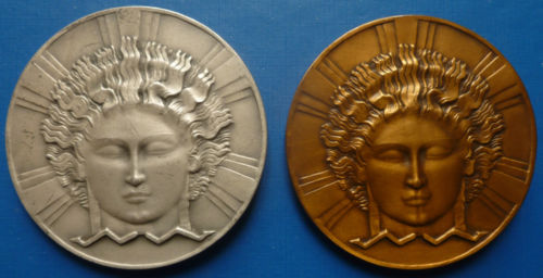 French Art Deco Medal Set by Paul-Marcel Dammann