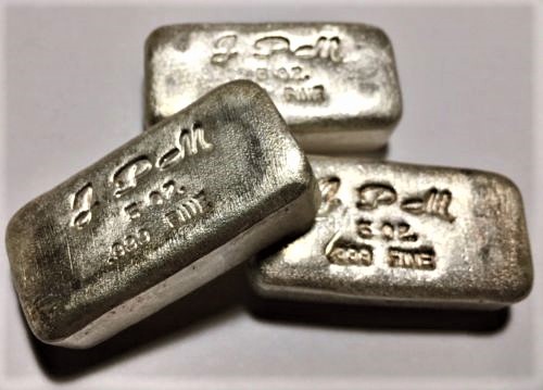 Vintage 5 Troy Ounce Jackson Precious Metals Silver Bar