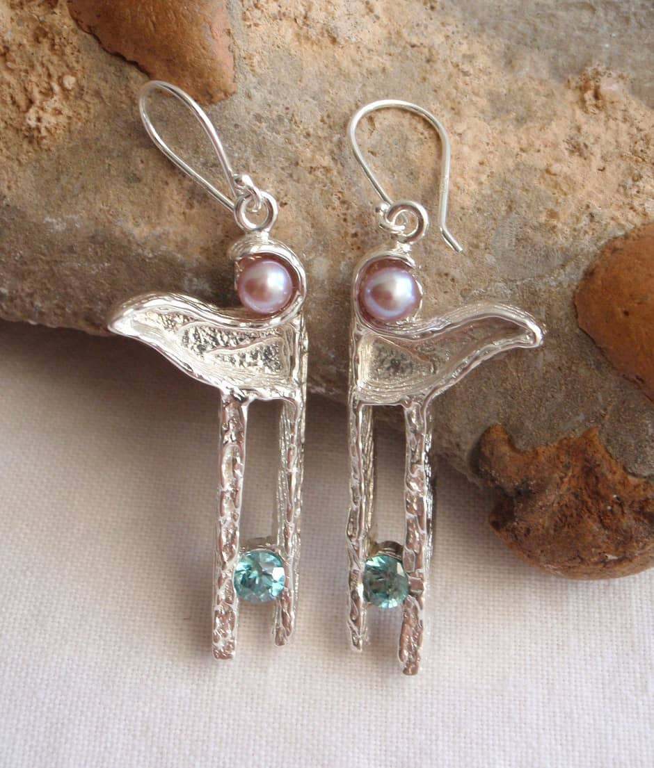 Artisan Hand-Crafted Sterling Silver Earrings
