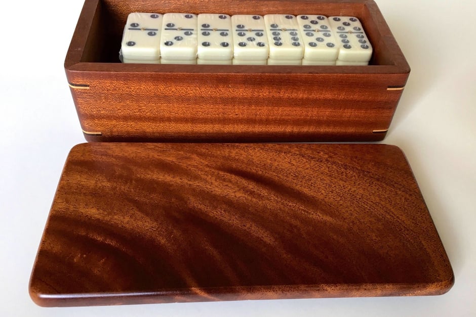 Hand-crafted Sipo Mahogany Box