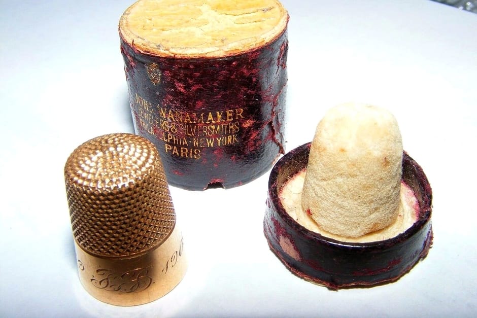 Edwardian Ketcham & McDougall Thimble in 14K Gold