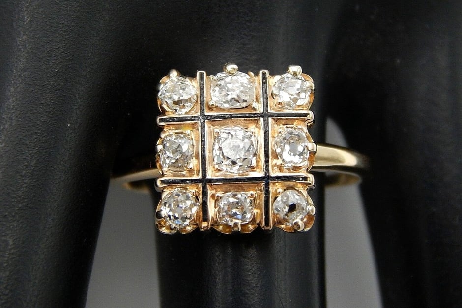 Old Mine Cut Edwardian Diamond Ring, Circa 1905
